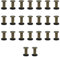 20PCS Chicago Schrauben Pfosten, M5*12mm Buchschrauben Edelstahl,Nieten für Leder,Chicago Schrauben Binding Hohlnieten für Bücher Papier Gürtel Hundeleinen Basteln Bookbinding,Buchbinderei(Bronze)