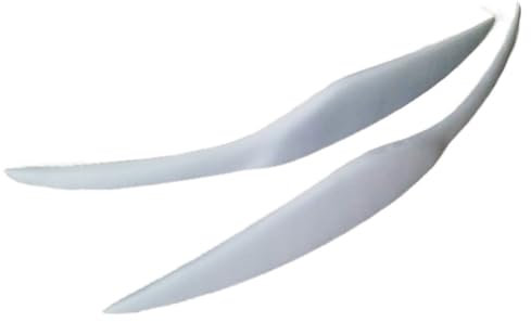Wind Deflectors For Ford for Fiesta MK7 2008-2012 Carbon Fiber Front Light Eyelid Rear Lamp Eyebrow Trim 2PCS Car Accessories(FRP)
