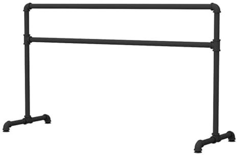 CYHTYM Ballettstange Mobile Ballettstange für Kinder mit Ledergriff, geeignet für Tanzstudio, Fitnessstudio, Beinpressestange(Black2,2M/6.6FT)