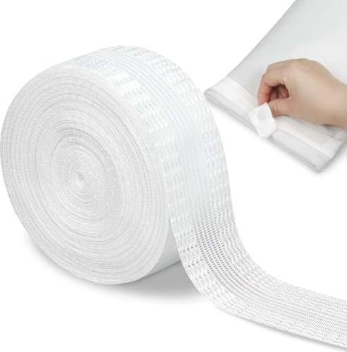Suofuolef 10m Saumband zum Aufbügeln, Kleidung AufbüGeln Klebeband Saumband ür Hosen, Kleidung, Stoffe, Weiß