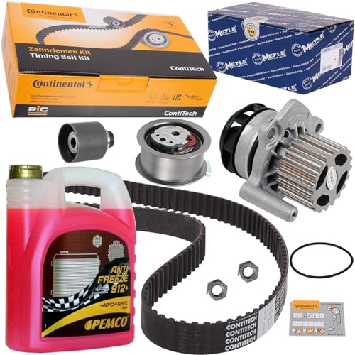 Conti Zahnriemensatz+Wasserpumpe | CT1028K3+1130120056/HD+5L Pemco 912 Verstärkt passend für A3 T5 Golf 5 Passat 3C Tdi