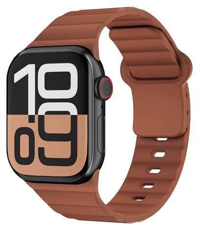 Sport Bracelets pour Bracelet Apple Watch 44mm 40mm 41mm 42mm 38mm 45mm 46mm Femme Homme,Waterproof Douce Respirant Band pour Apple Watch Silicone Band Série 10 9 8 7 6 5 4 3 SE 2nd Ultra/2 49mm