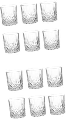 ULTECHNOVO 2 Set Bicchiere Tazza Infrangibile Potabile Alto Moderno Senza Stelo Chiaro Boccale Di Birra Tazze Di Tazze Di Whisky Transparent 6 Pezzi * 2