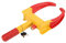 JF HOME BLISS Heavy Duty Wheel Clamp Lock Anti-Theft Security Device for Caravan Trailer Car SUV Van with 2 Keys 7-11inch Adjustable Weatherproof Steel Construction High Visibility Red & Yellow