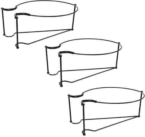 zeryor Metall-Pflanzenstütze zum Aufhängen, Pflanzenhalter für Balkongeländer für Außenbereich, Zaun, Terrasse, Veranda, abnehmbarer Eisenhalter für kleine Pflanzen (3 STÜCK)