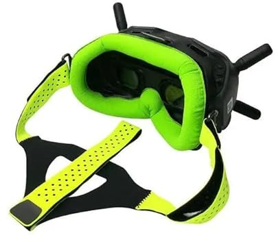 NPUOZHT Für Kopfband, Gesichtsplatte, Augenpolster für Digitale FPV-Brillen, Gesichtsplatten-Ersatzset für hautfreundlichen Lycra-Stoff Drone Parts(Green Replace Set)