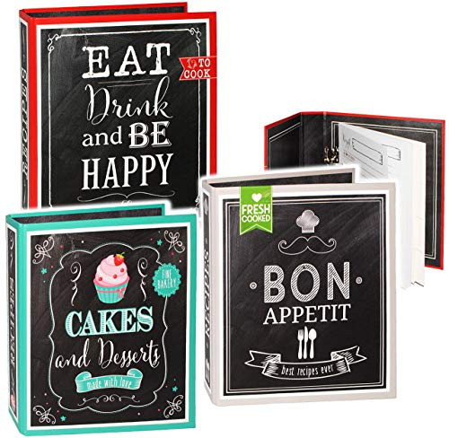 alles-meine.de GmbH eigenes Kochbuch & Backbuch - Sammelordner/Ordner/Ringbuch - Bon Appetit - Beste Rezepte__ 25 Seiten - Buch - ERWEITERBAR - Rezeptbuch zum selbersc..