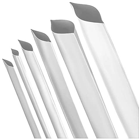 ISOLATECH tubo termorestringente al metro bianco senza adesivo Ø 10mm 1 metro 2:1 set poliolefina l'isolamento dei cavi connessioni saldate non etichettato resistente ai raggi UV (Ø10mm 1 metro)