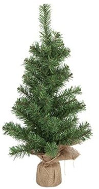 PMS 60CM X 61 TIP NORWAY PINE TREE W/JUTE WRAPPED BASE AND R