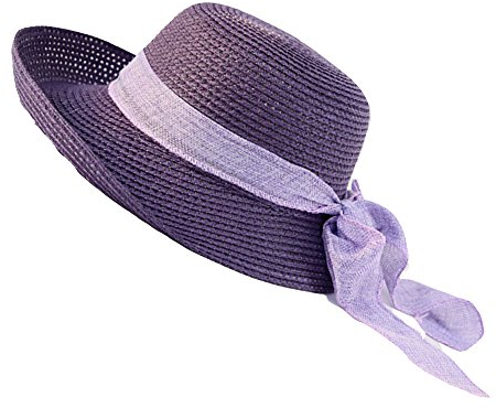 LAEMILIA Damen Sommer Strand Sonne Hüte Wide Rand Mit Schleife Strohhut Sonnenhut Strandhut Sommerhut Damenhut