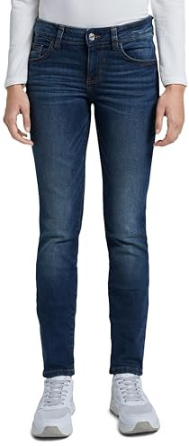 TOM TAILOR Damen Jeans 1008117 Alexa Slim, 10282 - Dark Stone Wash Denim (1), 27W / 32L
