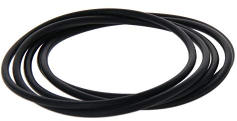 Othmro 5pcs O-Rings Seal Rubber Washers, 60mm OD 55.2mm ID 2.4mm Width, Nitrile Rubber Sealing Gasket Rings for Plumbing