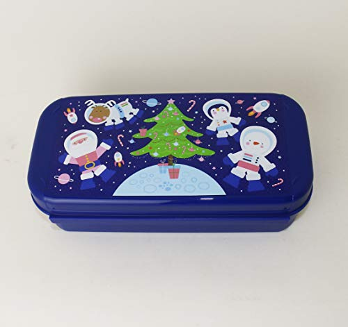 TUPPERWARE Bellevue Weihnachts Dose 1x 980ml Dunkelblau + Mini Trichter Lila