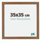 yd. Your Decoration - Bilderrahmen 35x35 cm - Eiche Rustikal - Billderrahmen aus MDF mit Acrylglas - Antireflex - 35x35 Rahmen - Mura
