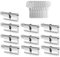 GERCAR Lot de 10 cylindres à bouton, à fermeture identique, cylindres de serrure, 35/35 mm, avec 50 clés, pour serrure de porte, avec fonction d’urgence et de danger - Longueur : 70 mm, A : 35, B : 35