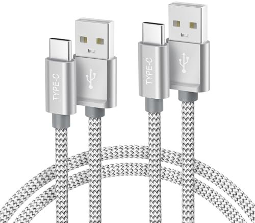 BASESAILOR Câble Chargeur Manette USB Type C 3M 2 Pack,Cordon d'Alimentation Recharge Contrôleur pour Sony Playstation PS5 DualSense,iPhone 16 15,Micorsoft X box Series X/S,Switch Pro/Lite Controller