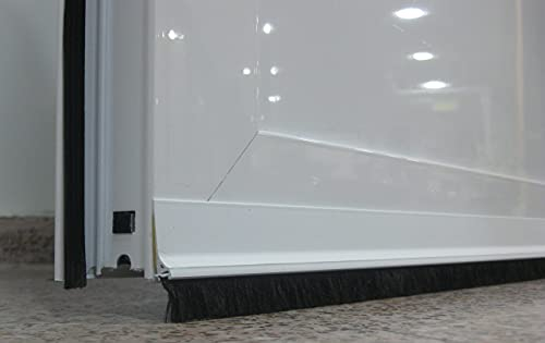 Burletes Puerta Ajustable, Tira de burlete bajo Puerta Autoadhesivo (Blanco)