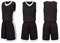 Basketball Trikot Für Kinder Herren Basketball Trikots Set Mesh Weste Shirt + Sommershorts?Junge/Erwachsene (Black,L)