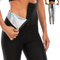 Merlvida Pantalon de Sudation Femmes Sauna Leggings Anti Cellulite Taille Haute Legging Sport Push Up Femme Accélérer Transpiration Compression Pantalon Minceur Effet Sauna pour Jogging Fitness Yoga