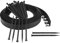 Bordure de Jardin Noire 55 mm + ancrages (50 m, Black)