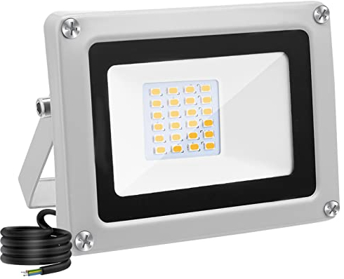 wowspeed LED Fluter DC 12V, 30W LED Strahler Außen, Flutlichtstrahler IP65 wasserdicht,6500K Kühles Weiß Flutlicht Außenstrahler, Strahler Scheinwerfer für Garage Garten Vorplatz (1PC, 30W)