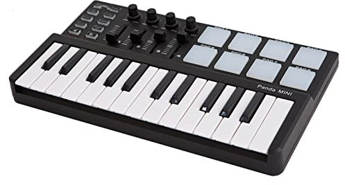 electronic piano Portable Mini 25-Key USB Keyboard And Drum Pad MIDI Controller