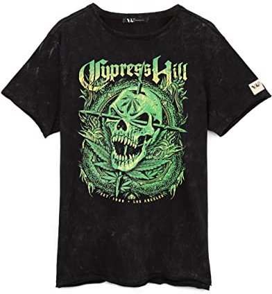 Cypress Hill T-Shirt Unisex Black Short Sleeve Band Tee Album Logo Music CD Gifts Merchandise