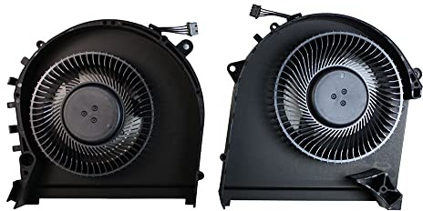 Power4Laptops 12 Volt GeForce RTX2080 Graphics Version Replacement Laptop Fan (Pair) Compatible With HP Omen 17-cb0005na