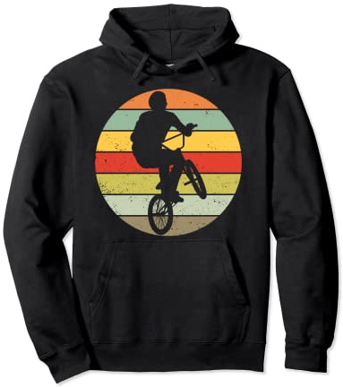 BMX Fahrer BMX Rad Bike Fahrrad Freestyle Retro Vintage Pullover Hoodie