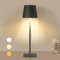 Rupital Tischlampe Kabellos Touch LED Tischlampe Akku，Rechargeable，Dimmbare Farbtemperatur，IP54 für Schlafzimmer,Arbeit, Bar, Restaurant ostern dekoration.