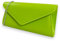 UShopUK Bolso de mano liso de piel sintética para novia, graduación, boda, noche, fiesta, bolso de mano, lime green