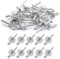 GERUI 100 remaches ciegos de aluminio con brida grande, fijación de metal, remaches grandes con cuerpo de aluminio y mandril de acero para hojalata, paquete de 100 unidades (4,8 mm x 12 mm)