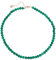 Collana girocollo fatta a mano con pietre preziose da 6 mm per donne e ragazze - Gioielli con perline di cristallo curativo con pietre preziose naturali (Agata Verde)