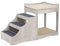 ppARK Dog bed Pet Multi-Level Bed Window Perch Seat Platform with Removable Stairs and Cushion and Cat Scratch Pad for Indoor Use Pet bed