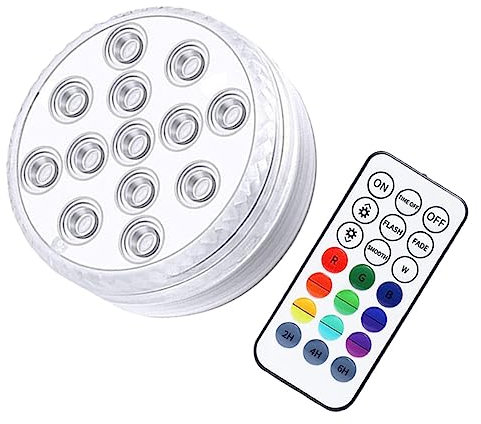 POPETPOP 1 Juego Luz De Piscina De 13 Luces Luz De La Bañera De La Piscina Luz del Tanque De Peces Iluminación Impermeable para Piscinas Acuario Abdominales Luces del Paisaje Buceo