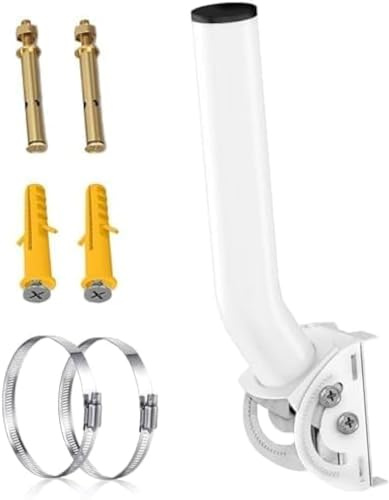 Universal Antenna Mount Bracket, 12 J-Pole Mast for Wireless Bridge, Access Point & Weather Station - Wall or Pole Installation