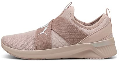 PUMA Women's Softride Harli Slip on Cross Trainer Sneaker, Rose Quartz-Cool Mid Gray, 5 UK