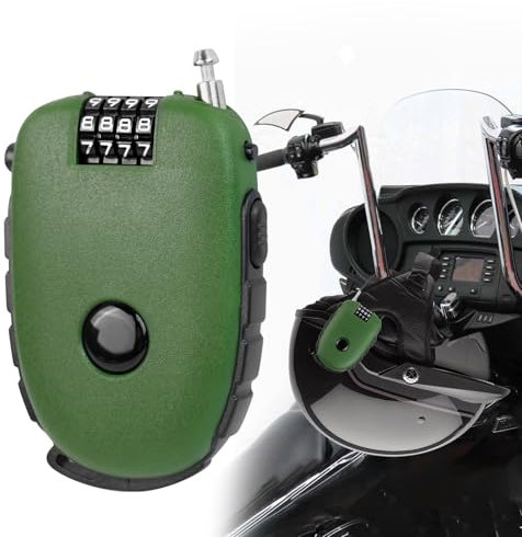 Lucchetto, Lucchetto Combinazione per Bagagli e Biciclette, Lucchetto Valigia Portatile, Mini Lucchetto Armadietto, Lucchetti per Valigie con Filo Retrattile, Lucchetti Verde, Lucchetto Zaino 1 Pezzo