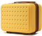 Kono Vanity Case Rigide ABS Léger Portable Trousse de Toilette pour Voyage, Jaune