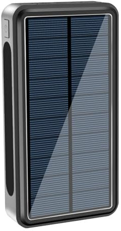 Sauvegarde Solaire - Banque d'énergie Solaire, Chargeur Solaire Portable | Banque d'énergie Solaire 30000 Mah, Chargeur de téléphone 5v/2a, Lampe de Camping LED de Grande capacité pour Pique-Nique en