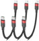 Cavo USB C a Lightning, corto, [certificato MFi] 3 pezzi intrecciato USBC Lightning cavo di ricarica 20 cm, 0,2 m tipo C, ricarica rapida per iPhone 14 13 12 11 Pro Max Plus Mini XR XS SE