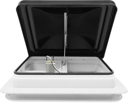 42 x 42 CM Wohnwagen-Dachabdeckung Dachfenster Dachluke Entlüftung mit Schirm für Wohnwagen Wohnmobile