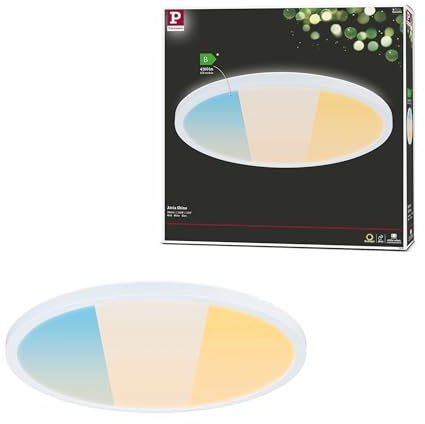 Paulmann 71257 LED Panel Atria Shine IP44 rund 398mm 20,8W 2800lm White Switch Weiß