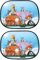filheraze Infantil con Protección UV- Autoadhesivo, Parasol Coche bebé de 44x36 cm Diseño, Parasol Coche Infantil con 98% Protección del Sol y el Calor