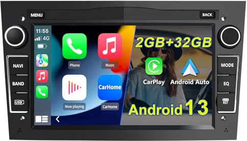AWESAFE Autoradio CarPlay 7 HD pour Opel Corsa, Vivaro, Antara, Vectra, Signum, Combo, Zafira, Astra, Meriva – Écran Tactile, Bluetooth Intégré, CarPlay, Android Auto, GPS, WiFi, RDS [2 Go + 32 Go]