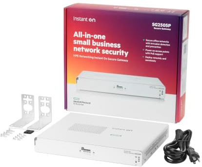 Hewlett Packard Enterprise Networking Instant On Secure Gateway 5-Port Smartrate 2.5G, S0G34A