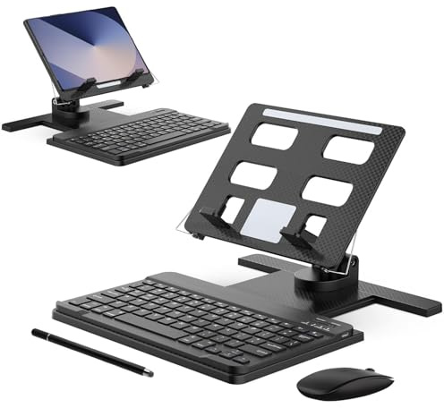 Generic Compatible for Samsung Galaxy Z Fold 5 (Couleur : Black) Bluetooth Combo of 4 Items Keyboard Plus Mouse Plus S Pen Plus Adjustable Foldable Table