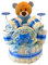 Tiernos Momentos Windeltorte Geformt Wie Musikalische Trommel, 47 Dodot Windeln Größe 3 (4-10 kg), 1 Teddybär 15 cm, Neugeboren, Unisex, Mehrfarbig, Wasserfest, Einweg, 47 Stück, Small