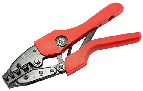 SWA RPB1635 Crimping Tool Ratchet for Bootlace Ferrules 16 mm-35mm, Hand Tool for Wire Crimp Terminals, Orange