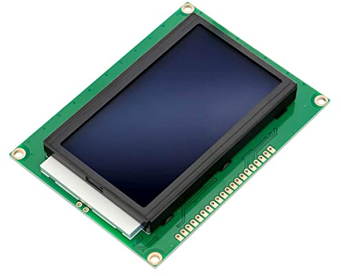 AZDelivery LCD Display 128 x 64 Pixel 12864 Display KS0108/KS0107 mit blauem Hintergrund und weißen Zeichen kompatibel mit Arduino inklusive E-Book!